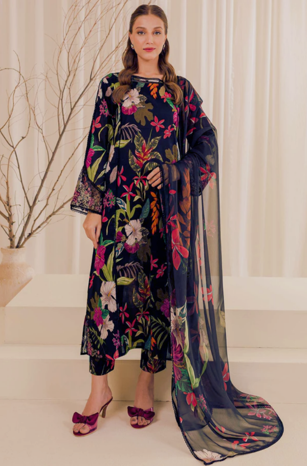3 Piece - Lawn Digital Printed Dress - SOH011