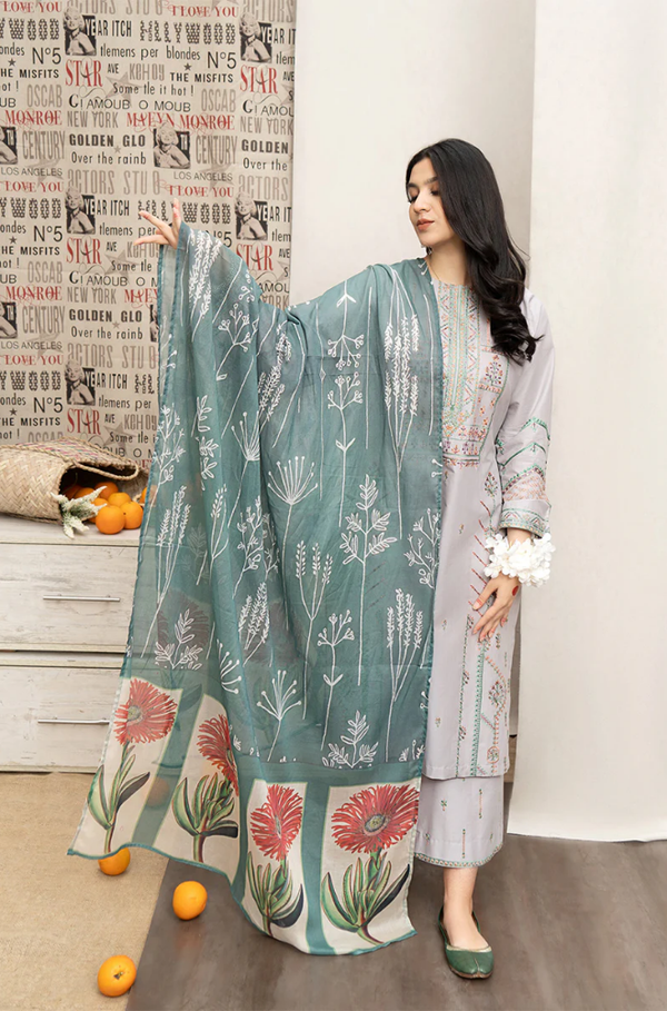 3 Piece - Lawn Embroidered Suit - SOH052