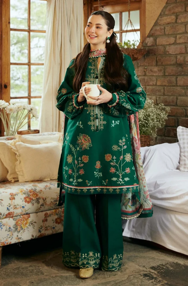 3 Piece - Lawn Embroidered Suit - SOH040